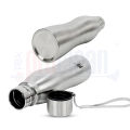 Prox Stainless Steel Vacuum (1000ml) Single Layer SS Non Thermal Silver Water Bottle_WB-2159. 