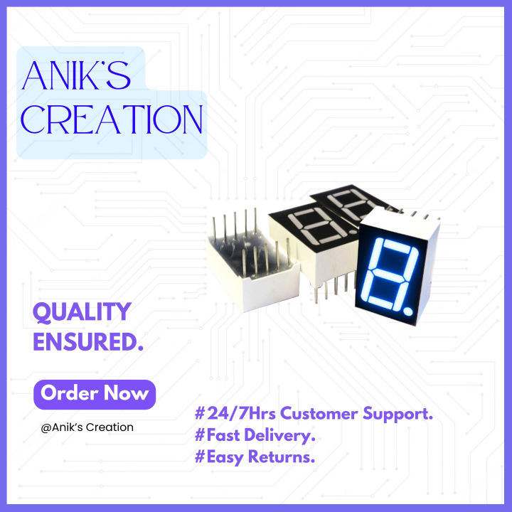 Single Digit Seven Segment Display 3Pcs