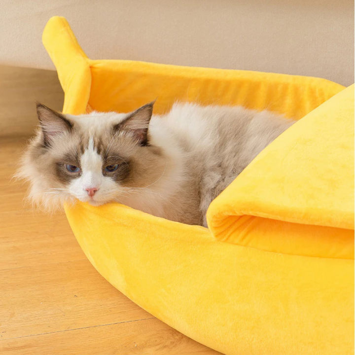 Banana%20Cat%20Bed%20House%20Funny%20Cute%20Cozy%20Cat%20Mat%20Beds%20Warm%20Durable%20Portable%20Pet%20Basket%20Kennel%20Dog%20Cushion%20Cat%20Supplies%20Multicolor%20-%20Image%205