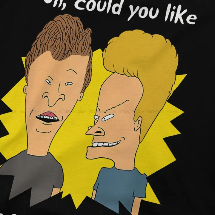 Beavis%20and%20ButtHead%20TShirt%20Shut%20Up%20Basic%20Polyester%20T%20Shirt%20Leisure%20Men%20Tee%20Shirt%20Printing%20Trendy%20-%20Image%204