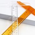 1Pcs T-shaped Double Side Scale Ruler Drafting Drawing Tool Plastic School Office Supplies Stationery Accessory 30cm (Inch, Cm).