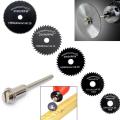 6pcs set Mini HSS Circular Saw Blade Rotary Tool For Metal Cutter Power Tool Set Wood Cutting Discs Drill Cutoff. 