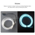 Geepact 3M Light Strip El Wire String Strip Light Cold Lights Neon LED Light Decorative Lamp Car Rope Strip Light for Party  Automotive Car Interior Decoration. 