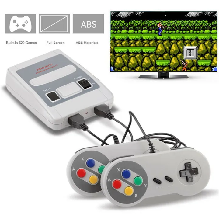 SNES%208%20Bit%20Mini%20Retro%20TV%20Game%20Console%20Built-in%20620%20Class%20Games%20With%202%20Controllers%20For%20Super%20Nintendo%20US/EU/UK/AU%20Plug%20-%20Image%202