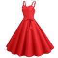 Female Robe Weddings As A Guest Formal Spaghetti Strap Large Hem Solid Midi Dresses With Bowknot Back Zipper Elegant Dress. 