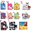3D Toddlers Animal Foot Cloth Book Washable Montessori Baby Busy Board Early Learning Education Habits Knowledge Developing Toys.