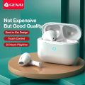 Genai Wireless Earphone Music HIFI Stereo Bluetooth Earbuds in Ear Noise Cancelling Mic Portable Headphone with Touch Control. 