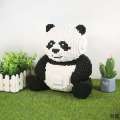 Compatible with LEGO series particle building blocks high difficulty adult and child giant panda three dimensional assembly toys. 