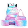 Sanrio Cinnamoroll Student Bag Back To School Backpack 3Pcs/set Anime Backpacks for Boy Girl Child Kawaii Pencil case Lunch Bag.