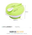 Baby Toddler Anti Slip Suction Bowl whit Temperature Spoon Lid Feeding Tableware.