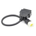 6 Pin to OBD 16 Pin Adaptor Cable Motorcycle Fault Detection Connector for DELPHI. 