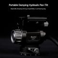 XILETU LS-1 Compact Video Fluid Head Pan Tilt Tripod Head Panorama Ballhead Tripod Mount. 