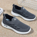 Shoes men's 2024 spring new flying weaving sports men's shoes couples casual sneakers walking shoes for the elderly. 