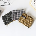 Little Fragrance Houndstooth Coin Purse Female Cute Mini Bag Student Coin Transportation Card Hand Holding Makeup Storage Bag. 