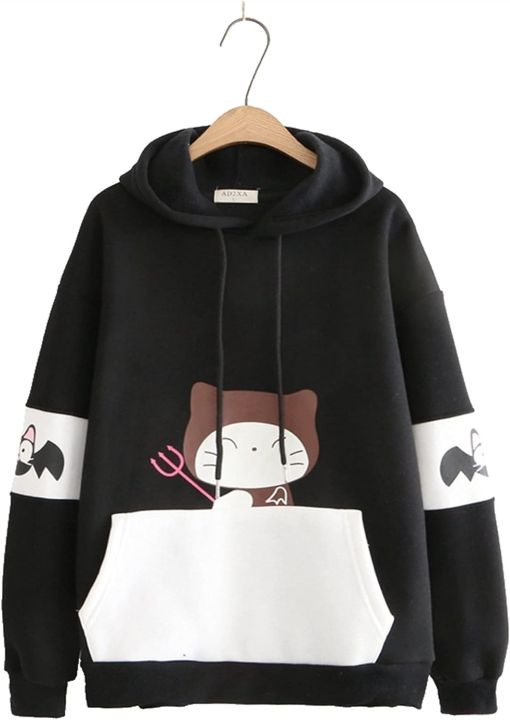 New%20Design%20Women%20Cute%20Cat%20Printed%20Cotton%20Hoodie%20For%20Winter%20-%20Image%207