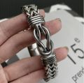 Hotsale jewelry For stainless steel Magnetic Bracelet Men New Fashion Clasp Knot Cuff Wristband with Eternity Knot. 