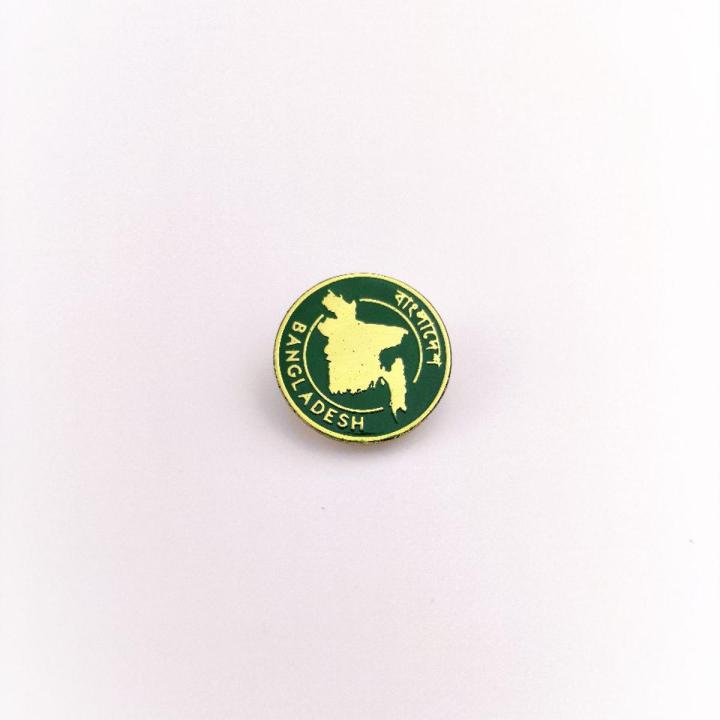 Coat Pin/ Lapel pin/ Bag Pin / Brooch Round Map Of Bangladesh For Fashion, Ornaments & Jewelry for Men and Women