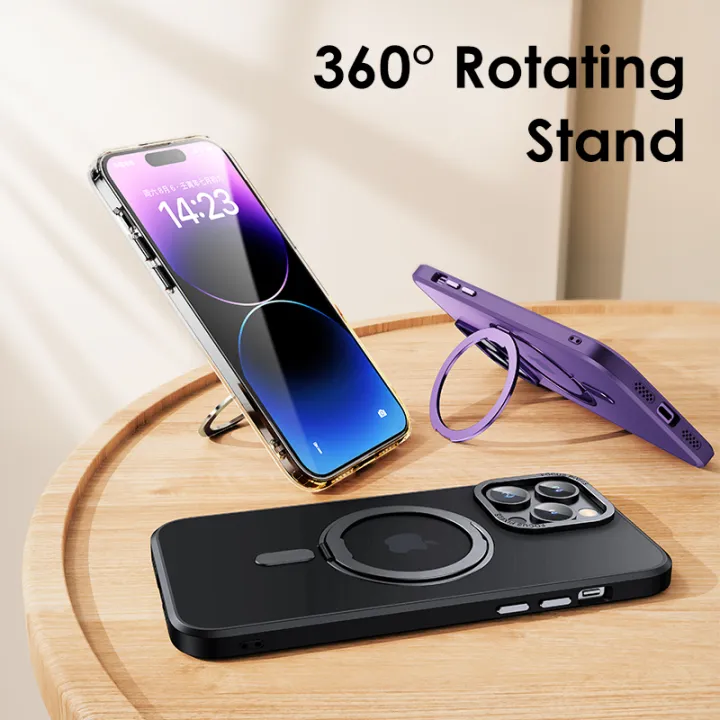 Luxury%20Magnetic%20Stand%20Phone%20Case%20For%20iphone%2015%2014%2013%2012%2011%20Pro%20Max%20Plus%20360%C2%B0%20Rotation%20Ring%20Holder%20Transparent%20Matte%20Cover%20Funda%20-%20Image%206