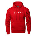 Mountain Heartbeat Hoodies Sweatshirt Men Sound Ray Diagram Hooded Sweatshirt Hoodie Winter Autumn Printed Black Gray Sportswear Superman. 