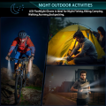Flashlight Gloves, Fingerless LED Flashlight Gloves, Birthday Gifts for Man, Hands Free Flashlights for Working in Darkness Places Fishing, Repair, Camping, Hiking, Running.. 