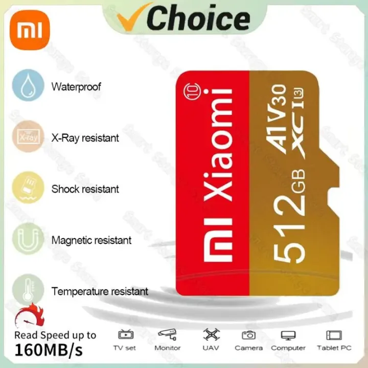 Xiaomi SD Card High Speed SD Memory Card 128GB 256GB 32GB 64GB Micro TF SD U3 A2 TF Flash Card for Phone Camera table PC