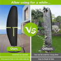 1 Set 420D Waterproof Outdoor Umbrella Cover Outdoor Parasol Cover Fits for Cantilever Offset Umbrella 210 X 45 X 72/32 cm. 