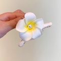 Women Plumeria Flower Hair Clips Girls Aesthetic Hairpins Egg Flower Barrette Hawaiian Wedding Party Bag Hair Accessories 2024. 