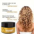 GZE Black Castor Oil Curl Defining Cream Non-stick Hydrates eliminates frizz, Hair-Smoothing Anti-Frizz Cream to Define. 