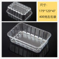 Thickened Disposable Transparent Plastic Fruit Container Strawberry Box Fruit and Vegetable Box Fruit Cutting Packing Box Tray to-Go Box without Lid. 