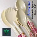 Melamine Spoon 6 Pieces Set (Size-10.5inch) for kitchen and dining.. 
