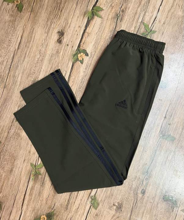 Premium%20Adidas%20three%20stripe%20trackpant%20by%20Shirtology%20Olive%20Black%20-%20Image%202