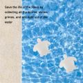 50Pcs White Floating Spa Sponge Turtle Oil Absorbing Hot Tub Skimmer Scum Absorber Cleaners for Swimming Pool.