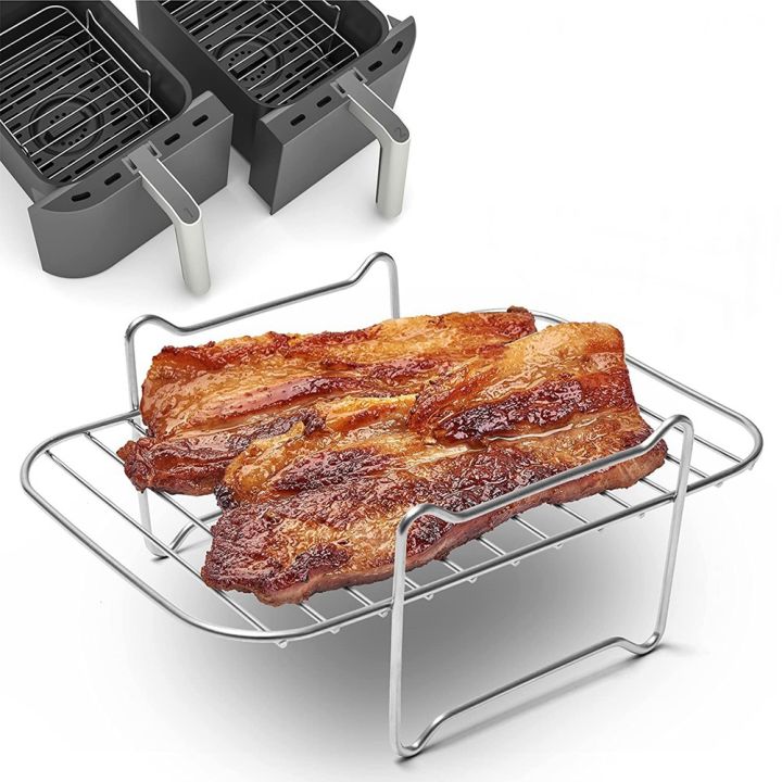 LKPCIGCXM%20Air%20Fryer%20Rack%20for%20Dual%20Basket,Air%20Fryer%20Accessory%20Multi-Layer%20Rack,for%20Ninja%20Foodi%20DZ201%20DZ40%20Double%20Basket%20Air%20Fryer%20-%20Image%207
