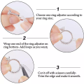 All Season Soft Silicone Invisible Ring Size Adjuster Set for Women & Men – 4Pcs Jewellery Accessories for Loose Rings.