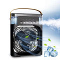 Portable Air Cooler Fan 3 in 1 Mini Portable Fan Humidifier with 7 Colors LED - 600ml Water Tank Mini AC Fan. 