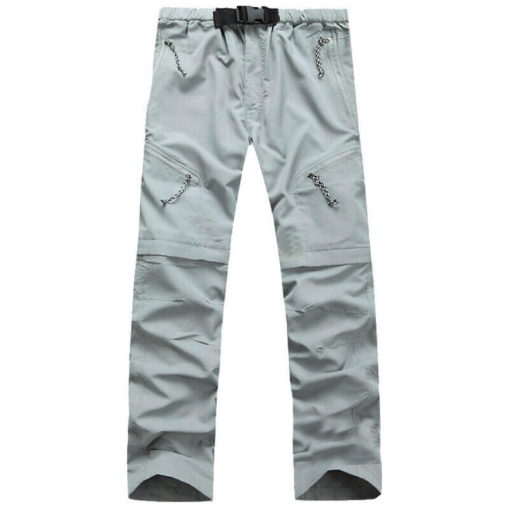 Hiking%20Pants%20Adjustable%20Waist%20Lightweight%20Zip-Off%20Convertible%20Trousers%20Water-Resistant%20Stretch%20Men's%20Outdoor%20Pants%20for%20-%20Image%204