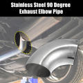 3-inch diameter Exhaust elbow pipe Polished finish 90 degree Bend tube SS304 stainless steel Rust-resistant Stainless steel.
