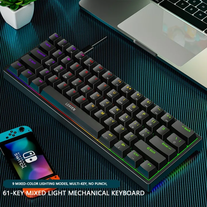 K620%20Mini%20Gaming%20Mechanical%20Keyboard%2061%20Keys%20RGB%20Hotswap%20Type-C%20Wired%20Gaming%20Keyboard%20PBT%20Keycaps%2060%25%20Ergonomics%20Keyboards%20-%20Image%204