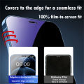 6in1 [3Pcs Privacy Safe Glass + Metal Camera Lens] Anti-blue Ray Screen Protector For iPhone 11 12 13 Mini 14 15 Plus Pro Max. 