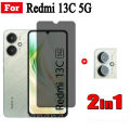 Redmi 13C Tempered Glass for Redmi A3 Turbo 3 13C 5G 4G Anti Blue Tempered Glass and Camera Lens Film. 