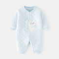 Baby warm boys girls, autumn and winter boneless jumpsuit for newborns, button to door crawling clothes, pamas. 