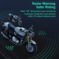30m-Motorcycle Blind Spot Radar Detection System 30m Range IP67 Waterproof Millimeter Wave Sensor Lane Change Assist System For Moto.