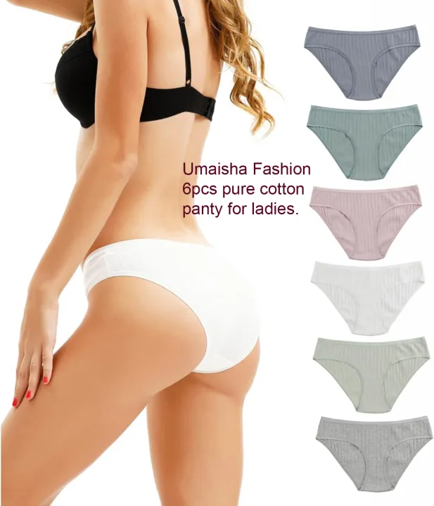 6pcs/%20set%20soft%20cotton%20triange%20shape%20panty%20for%20Ladies%20-%20Image%202