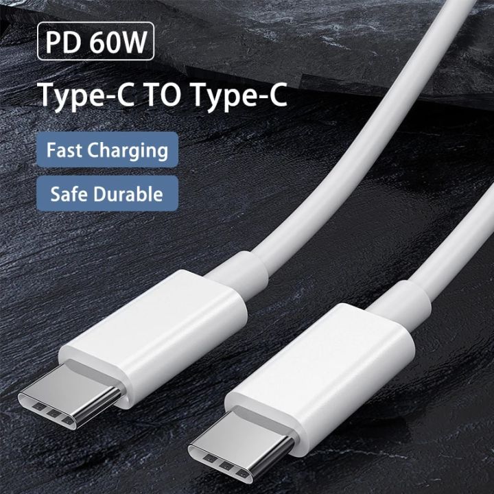 PD 60W 100W Fast Charging Typ-C to Type C Cable For iPhone iPad Samsung Xiaomi Redmi POCO Huawei MacBook Pro Charger Usb C Cable