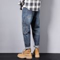 Baggy Jeans Men Loose Fit Harem Pants Wide Leg Fashion Pockets Hip Hop Streetwear Male Denim Trousers Oversize Jeans Kpop New. 
