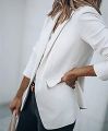 Spring Summer Blazer Women Coat Fashion Vest Woman Outfits Casual Elegant White Suits Ladies Clothes Outerwear Casaco Feminino.