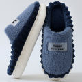 Big slipper for man thick sole home shoes large size 46 47 men warm cotton slippers winter slides indoor fuzzy flip flops furry.