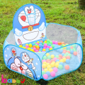 Ball House for Kids with Free 20 Pcs Plastic Balls - Doraemon Design Playhouse.