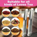 Tea Strainer Amazing Stainless Steel Infuser Pipe Design Touch Feel Holder Tool Tea Spoon Infuser Filter.