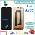 OLED For Samsung Galaxy A20 A205 LCD With Frame Display Touch Screen Digitizer Assembly Replacement No Dead Pixel.